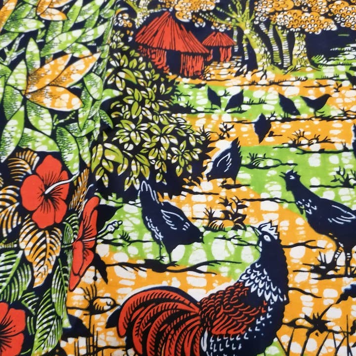 ASKA London - Vente Tissu - MOLOKAI : TISSU VLISCO PREMIUM SUPER WAX À MOTIFS 2 MÈTRES0