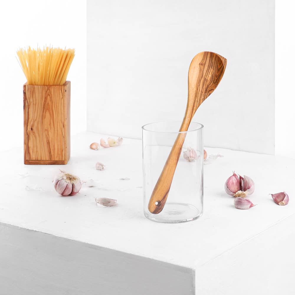 Handcrafted Olivewood – Engroshandel Køkkenske – Håndlavet oliventræ hjørneske1