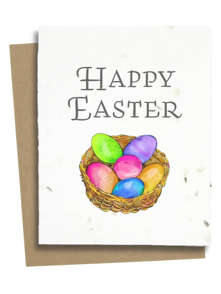 Happy Easter Cards - Easter Eggs for wholesale by Greet n' Grow Plantable Cards