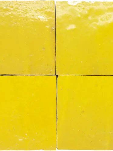 Zellige Lemon Yellow for wholesale by Moroccan Sink