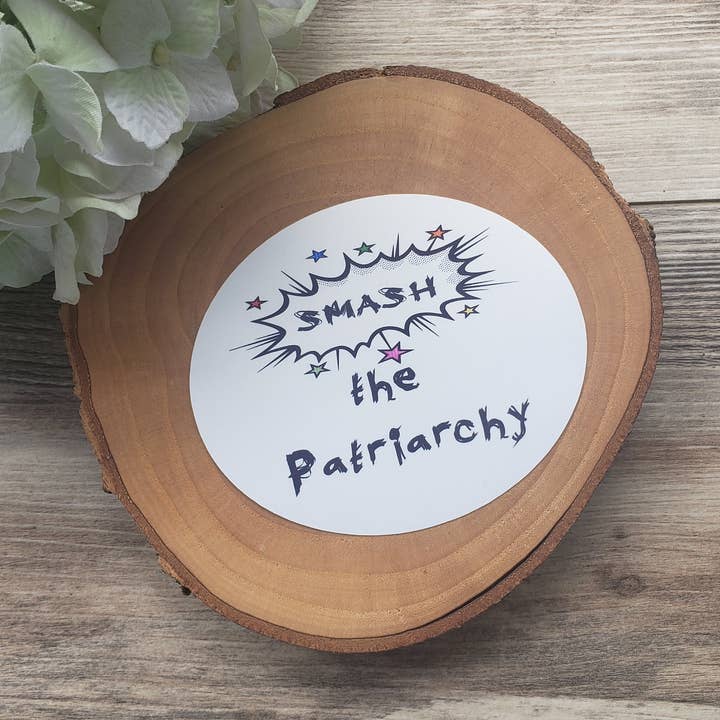 Smash the Patriarchy sticker for wholesale by Gone Rogue Boutique