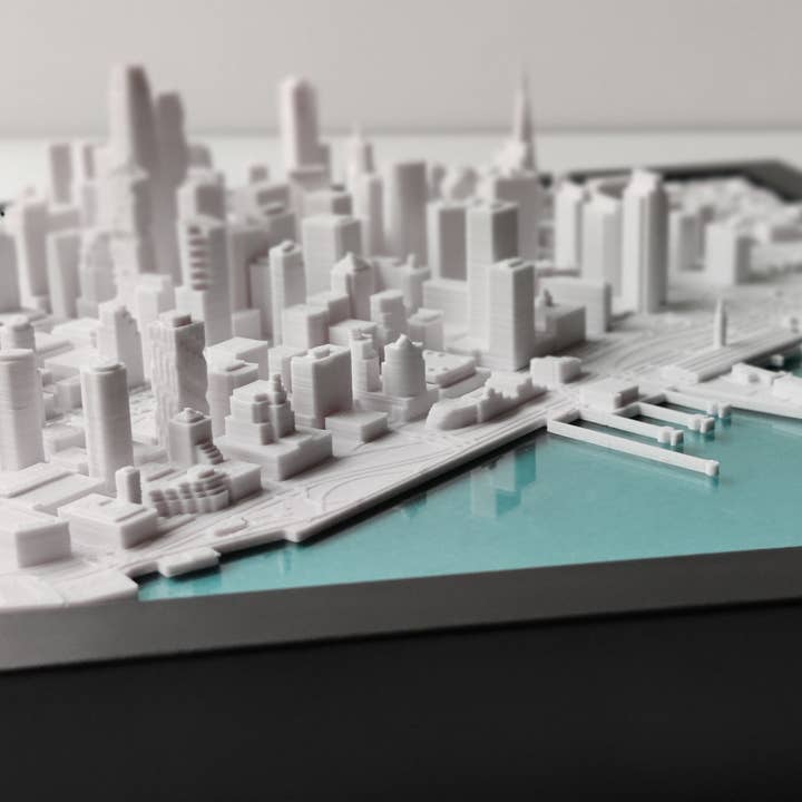 Micropolitan - Vente Cartes - Carte de la ville 3D de San Francisco | Art mural, décoration d'intérieur pour le bureau2