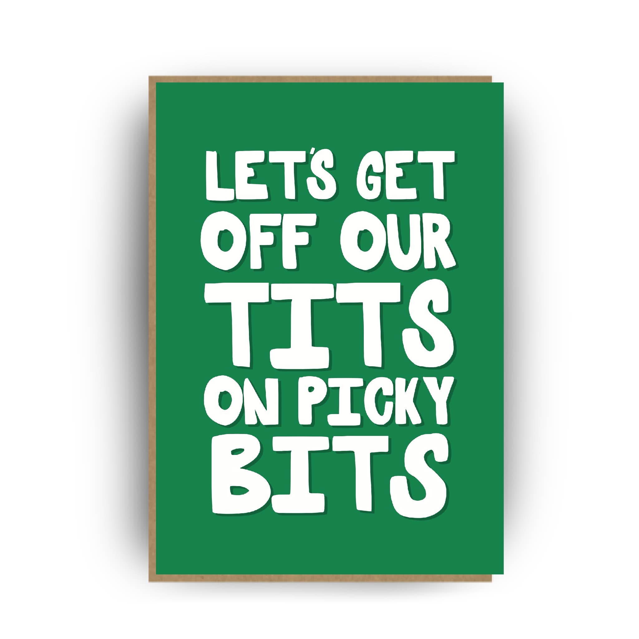 Pickled Prints - Wholesale Christmas Card - Off Our Tits - Funny Christmas Card 4x6"