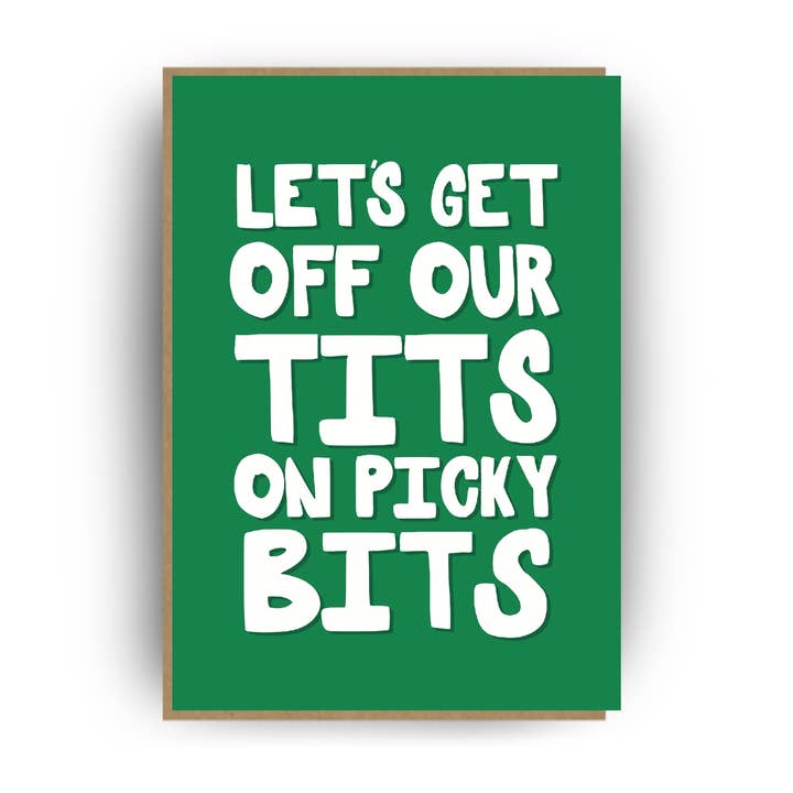 Pickled Prints – Großhandel Weihnachtskarte – Besoffen - Lustige Weihnachtskarte 10x15 cm0