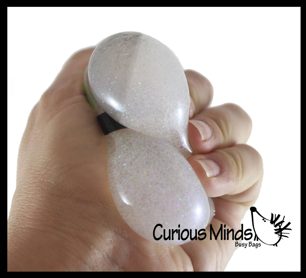 Curious Minds Toys - Wholesale Stress Relief Ball/Dough - 1 Glitter Gel Ghost Stress Balls - Sticky Ghosts Squeeze Fi7