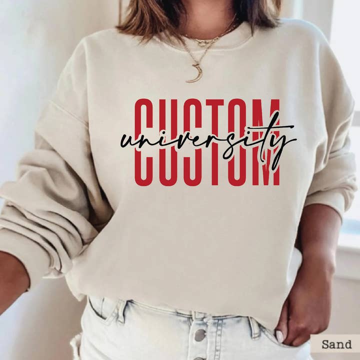 Custom University Sweatshirt and Hoodie, College Gift X711 for wholesale by MAYA TX