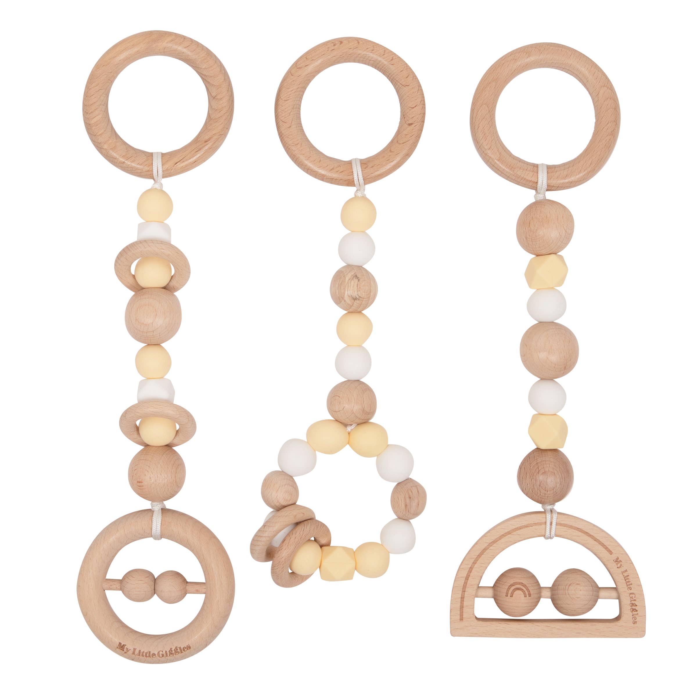 My Little Giggles - Wholesale Wood Toy - Kids - My Little Play Bar & x3 Toy Package – Natural Frame7