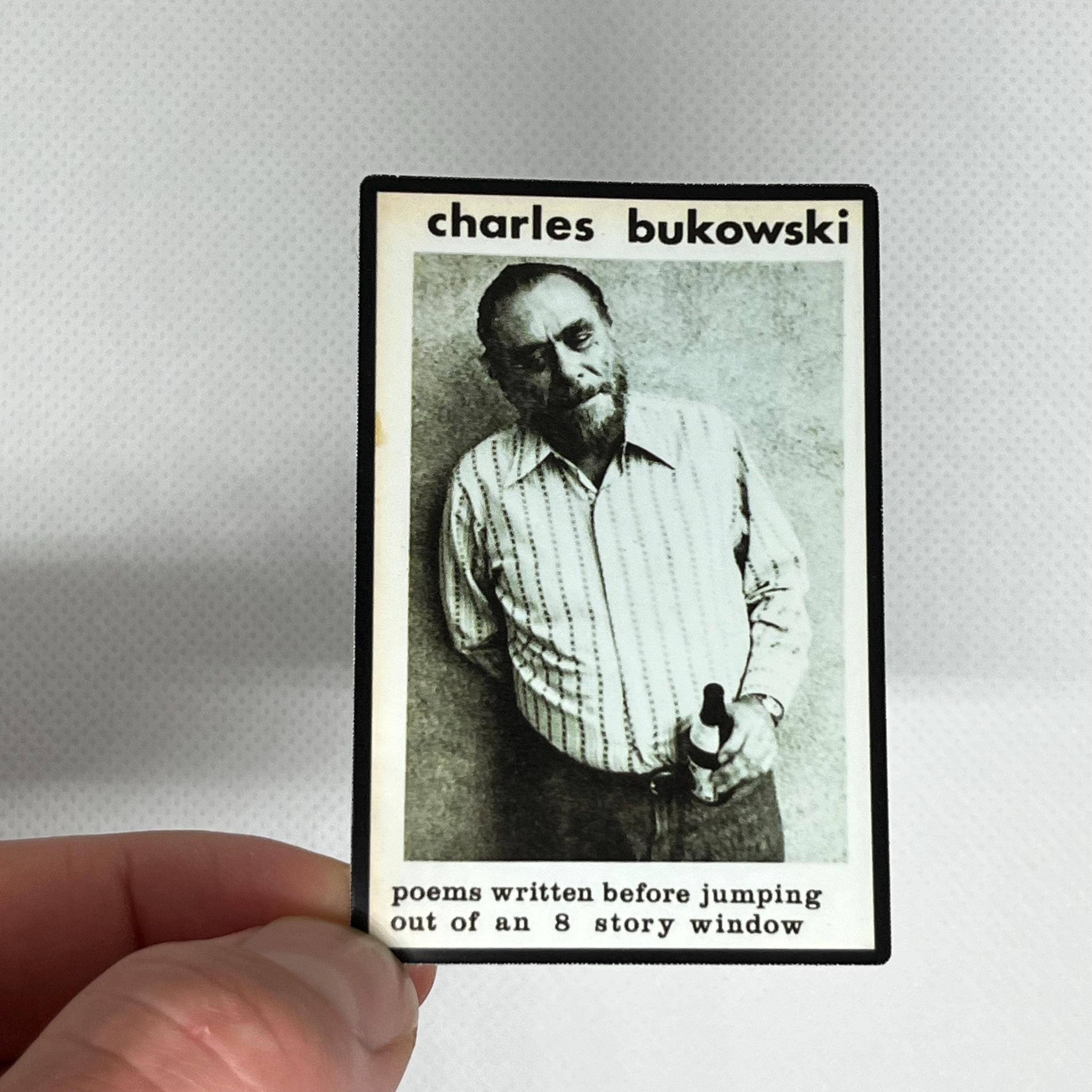Literary by Ava – wholesale Sticker – Charles Bukowski Poems Kiss-Cut Sticker Waterproof1