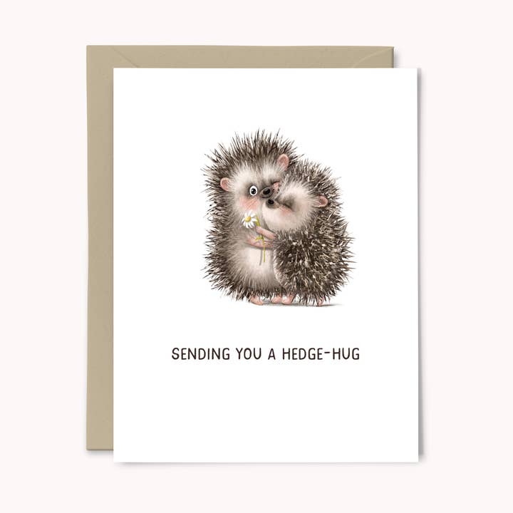 Je een Hedge-Hug wenskaart sturen voor wholesale door Paper Swan & Co.