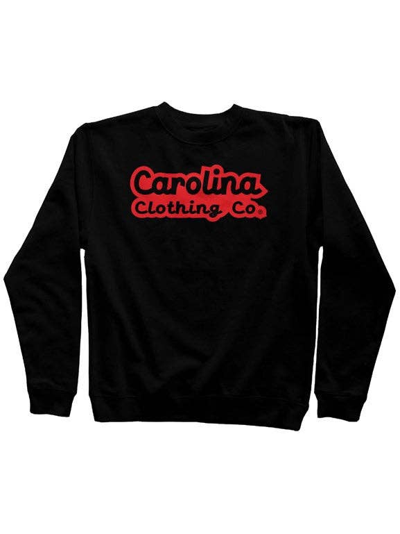 Sweatshirt ras du cou de qualité supérieure Brave Red Logo pour hommes et femmes pour la vente par Shop Carolina Clothing Co.