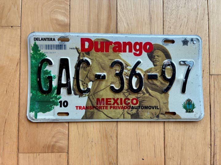 2003 Durango México License Plate for wholesale by RusticPlates