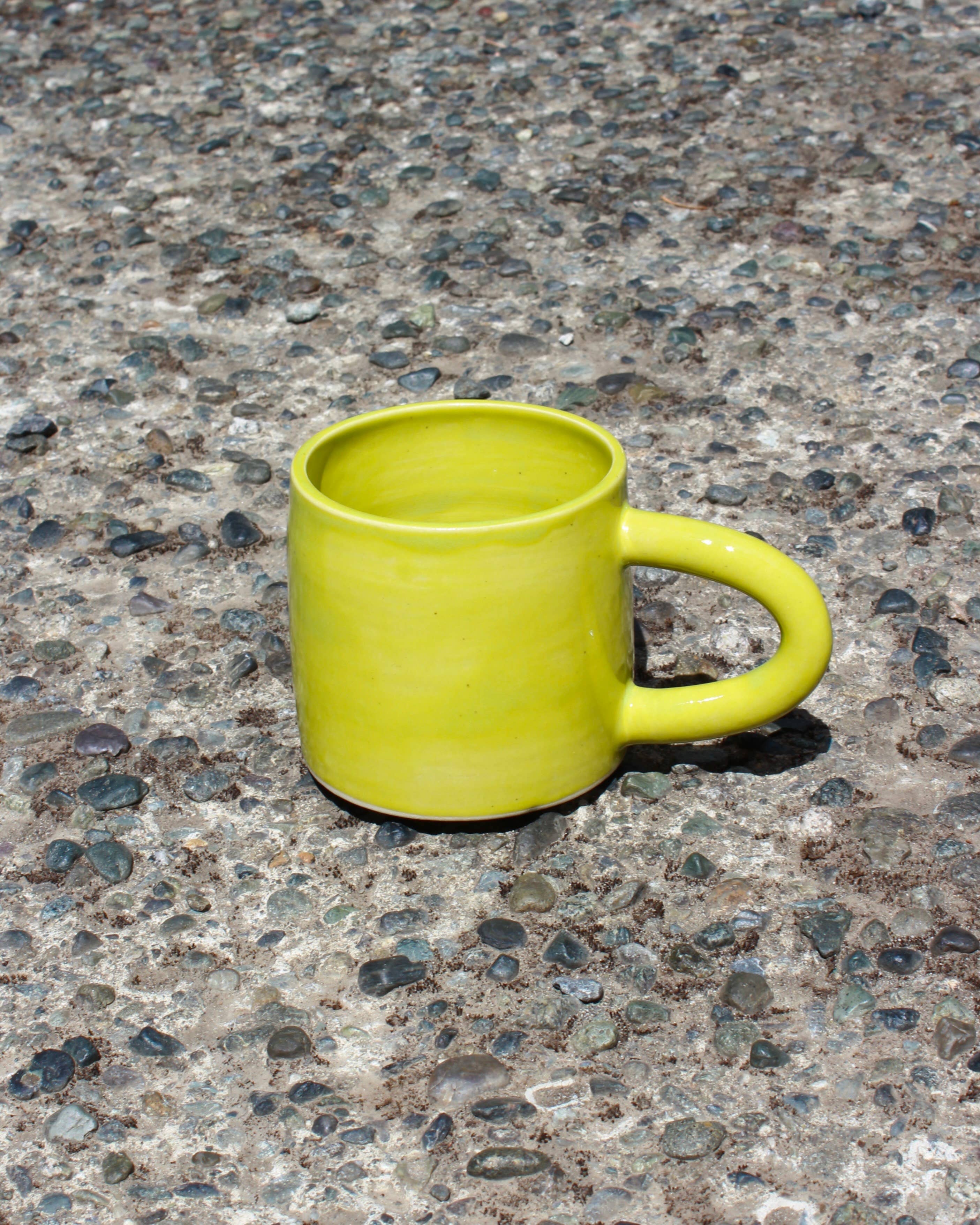 Natalya Jane Ceramics - Vente Tasse à café - Mug en céramique fait main - Chartreuse1