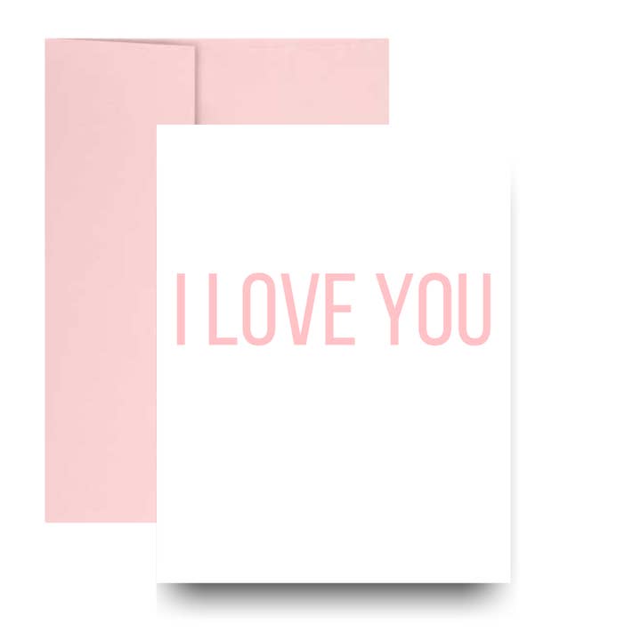 I Love You Greeting Card for wholesale by STUDIO LEMONADE