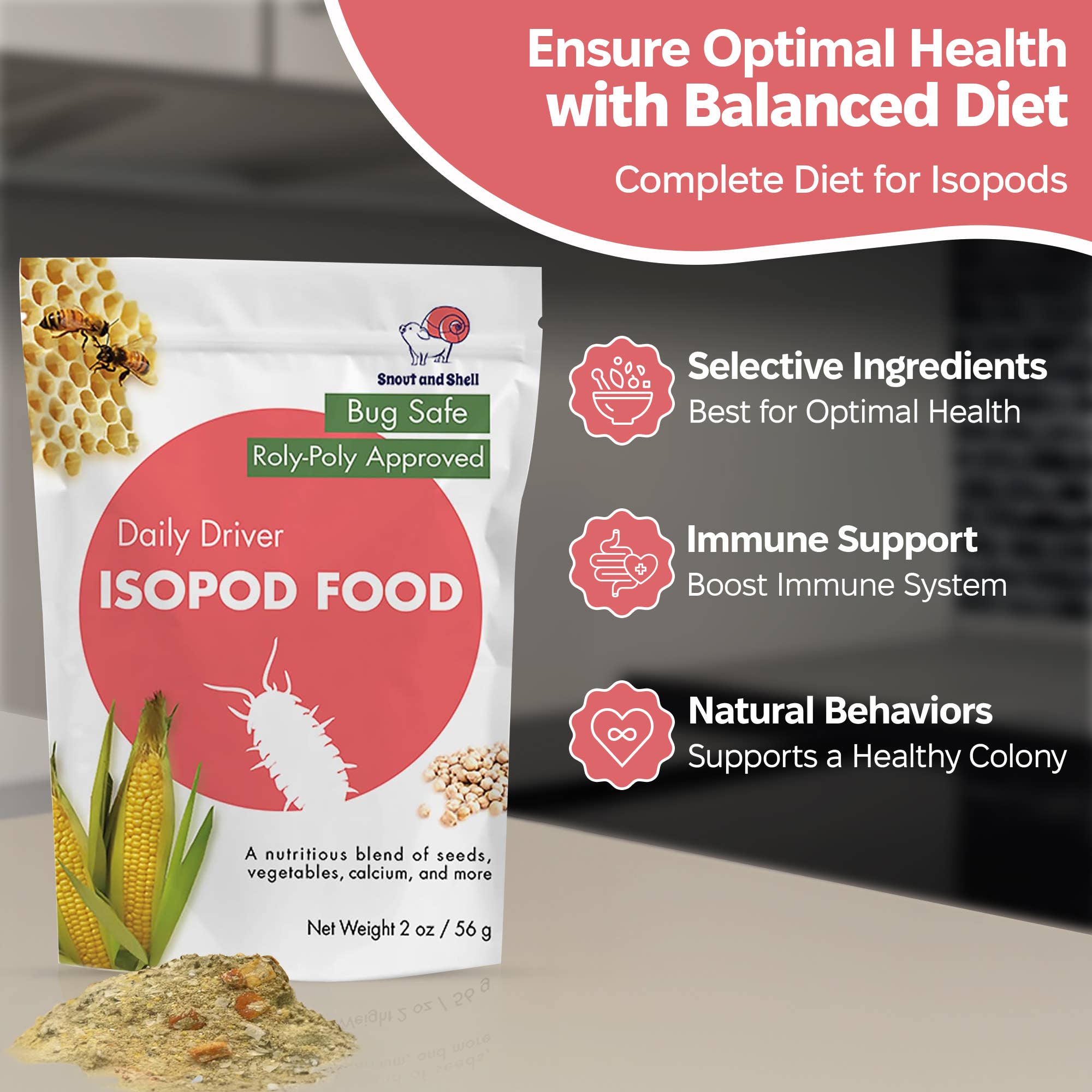 Snout and Shell - Wholesale Pet Food - Not Cat/Dog - Isopod Food - Daily Driver1