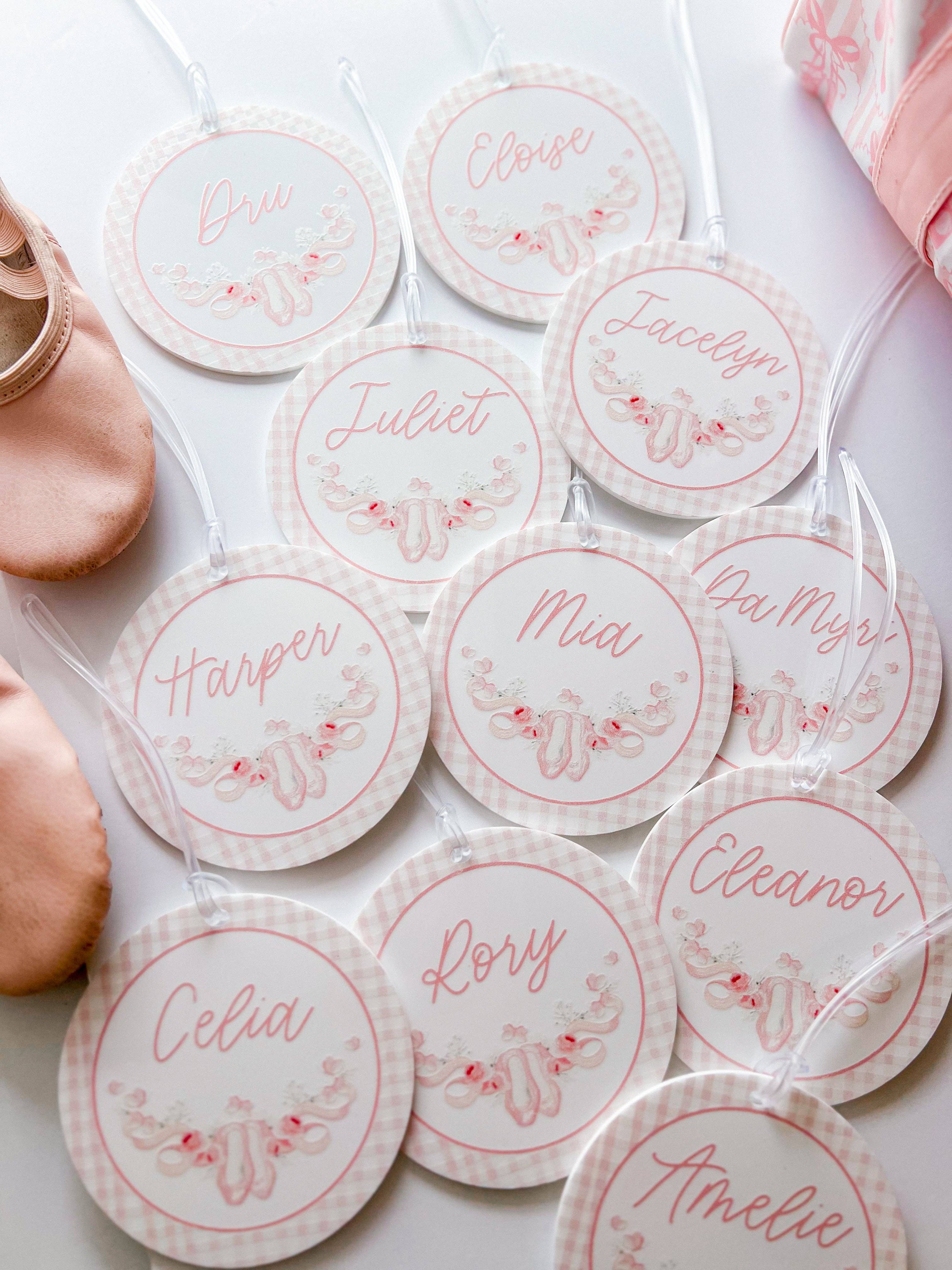 Simply Adoorable Designs – wholesale Gift tag – Ballet Dance Bag Tag for Girls1