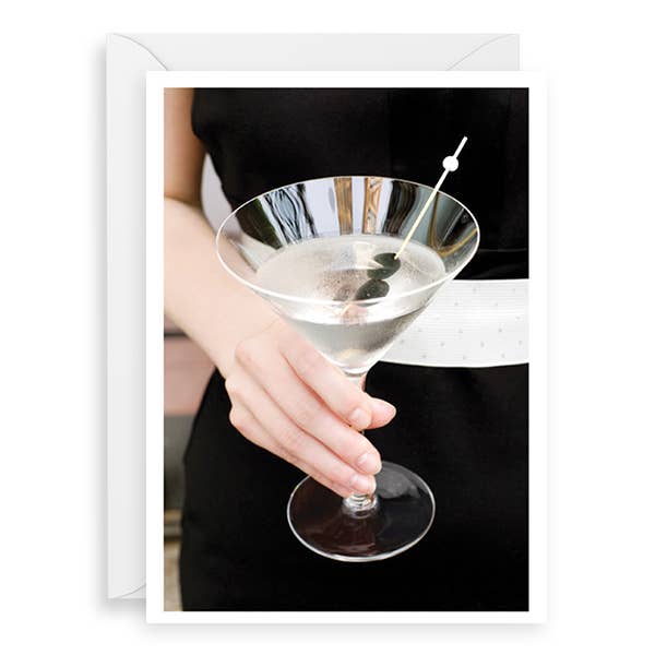 Palm Press - Wholesale Birthday Card - Martini Glass Happy Birthday Card