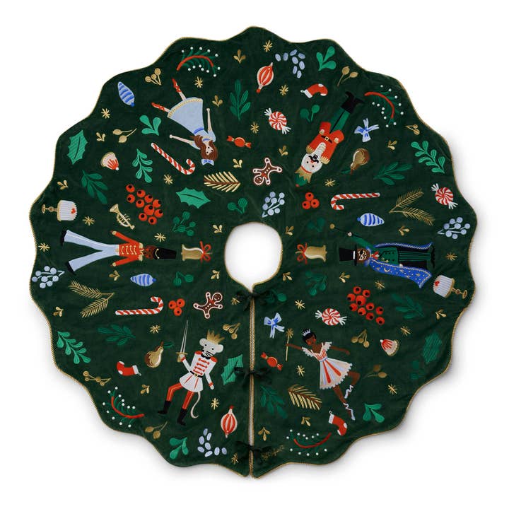 Nutcracker Tree Skirt for wholesale by Rifle Paper Co.