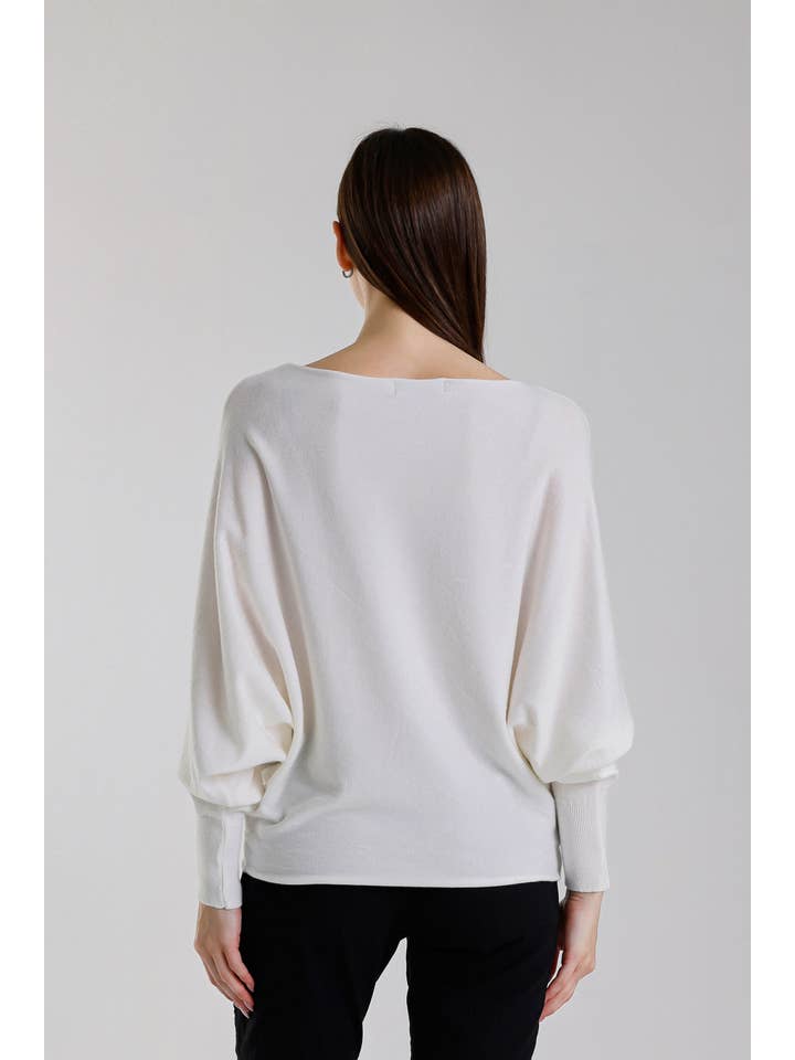 TINA Stephens Italy/Tees By Tina – Großhandel Strickpullover – Damen – Mylah Seriously Weicher Fledermaus-Pullover (BLS413)7