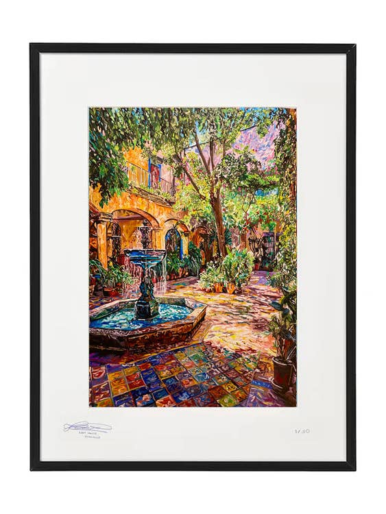 Birds of Paradise Limited Edition Gold Leaf Art Print for wholesale by Blanchouse