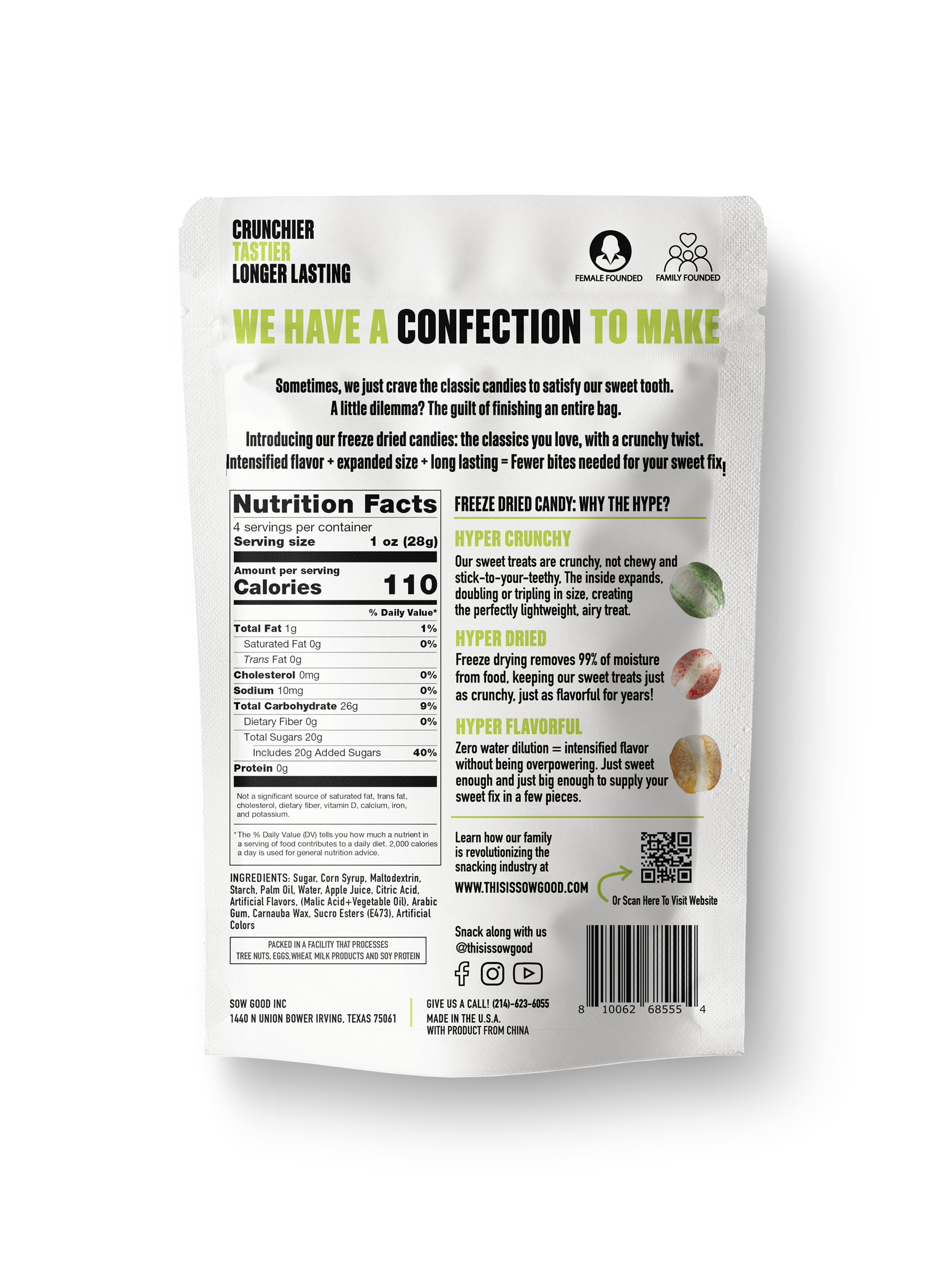 Sow Good Inc - Wholesale Hard Candy - Freeze Dried Sour Spheres1