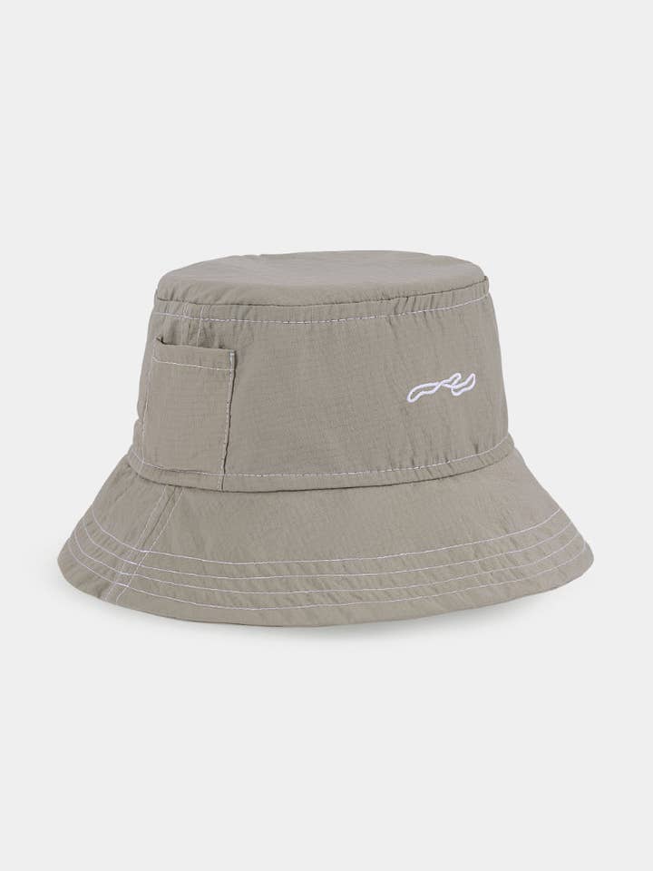 Recycled bucket hat (beige) — Recycled nylon for wholesale by wetheknot