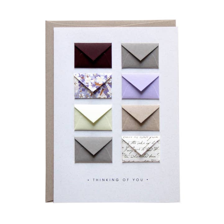 Thinking of you - Biglietto con buste per la vendita all'ingrosso da parte di Lemon Drop Papers, Inc.
