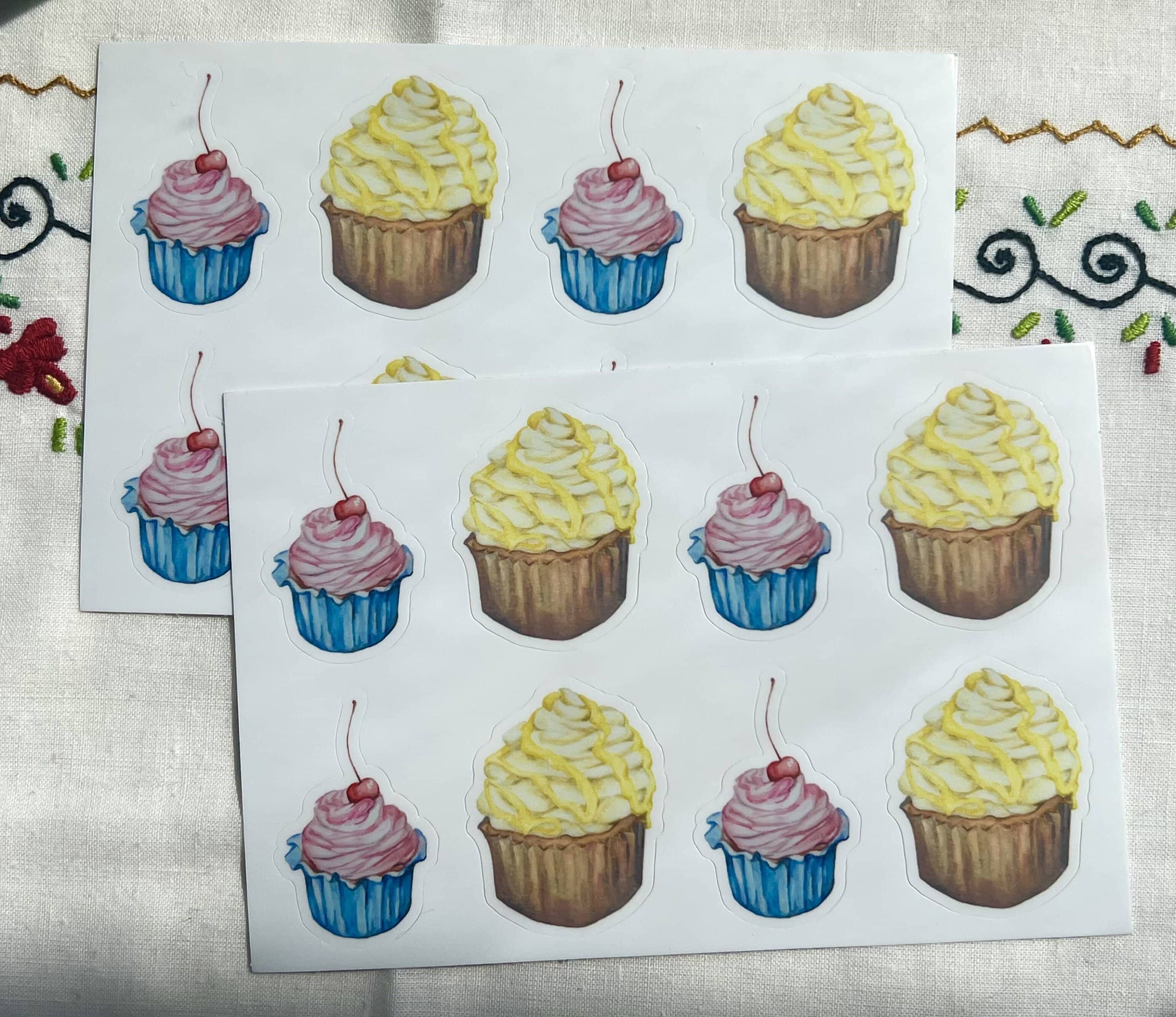 Emilia Rose Artwork LLC - Wholesale Sticker - Cupcake Sticker Sheets4