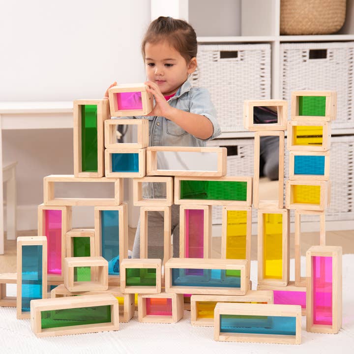 Commotion (Europe) BV - Wholesale Building Set - Kids - Rainbow Bricks - Pk362