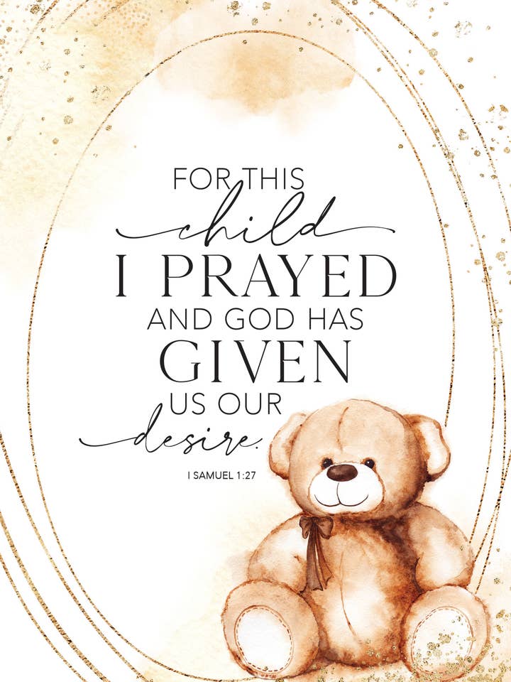 Plakette „For This Child“ — Heaven Sent, Holz, 6 x 9 für den Großhandel von Dexsa