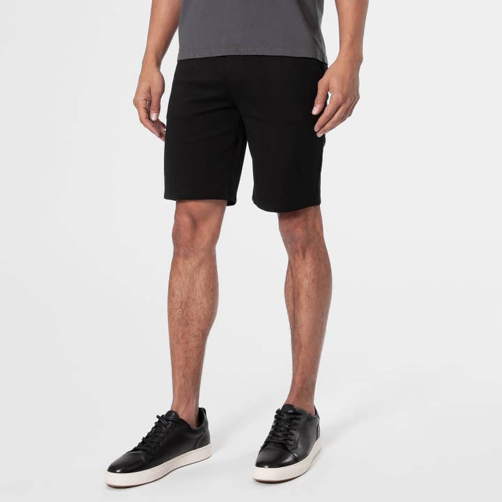 9" Black Comfort Knit Chino Shorts for wholesale by True Classic
