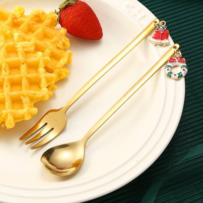 Sostraw & SmartThings - Wholesale Table Spoon (Cutlery) - Set of 6 Christmas Spoons or Forks - Silver or Gold9