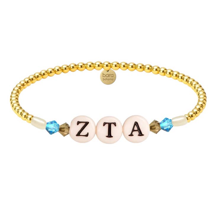 Zeta Tau Alpha | Pärlat Sorority-armband för wholesale av bara boheme