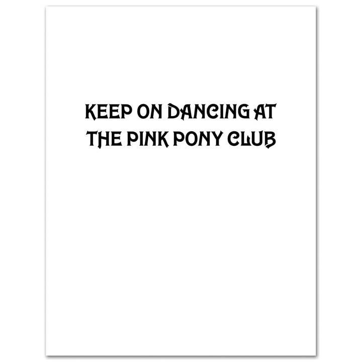 THE FOUND - Vente Cartes d'anniversaire - Carte d'anniversaire Chap Pink Pop Star Continue de danser1