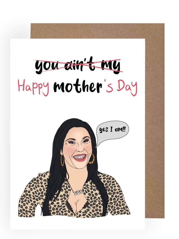 Kat Slater Eastenders themed Mother’s Day Card for wholesale by Made By Maddocks