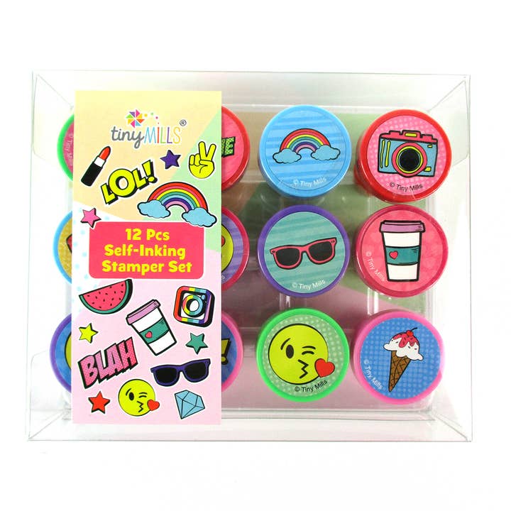 Kit de carimbo de emoji de moda para crianças por atacado de Tiny Mills