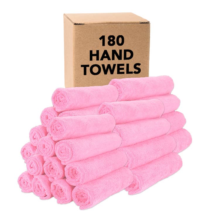 Arkwright Home - Wholesale Hand Towel - Hand Towels CASE of 180 - 16 x 27 Microfiber - Color Options16