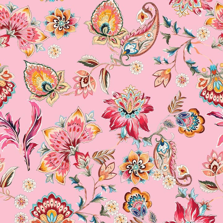 Lempi Lifestyle – wholesale Prydnadsfilt – Lempi rosa blommor tikkitäcke1