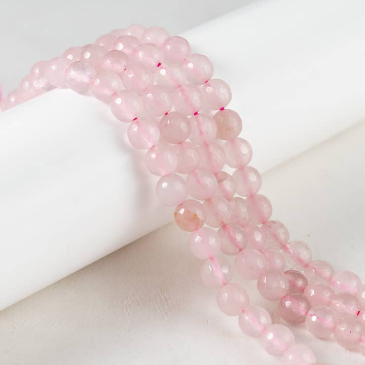 Soothing Crystals Beads – Engroshandel Perler – Farvet Facetteret | Rosenkvarts | Ædelstensperler | Krystalperler5