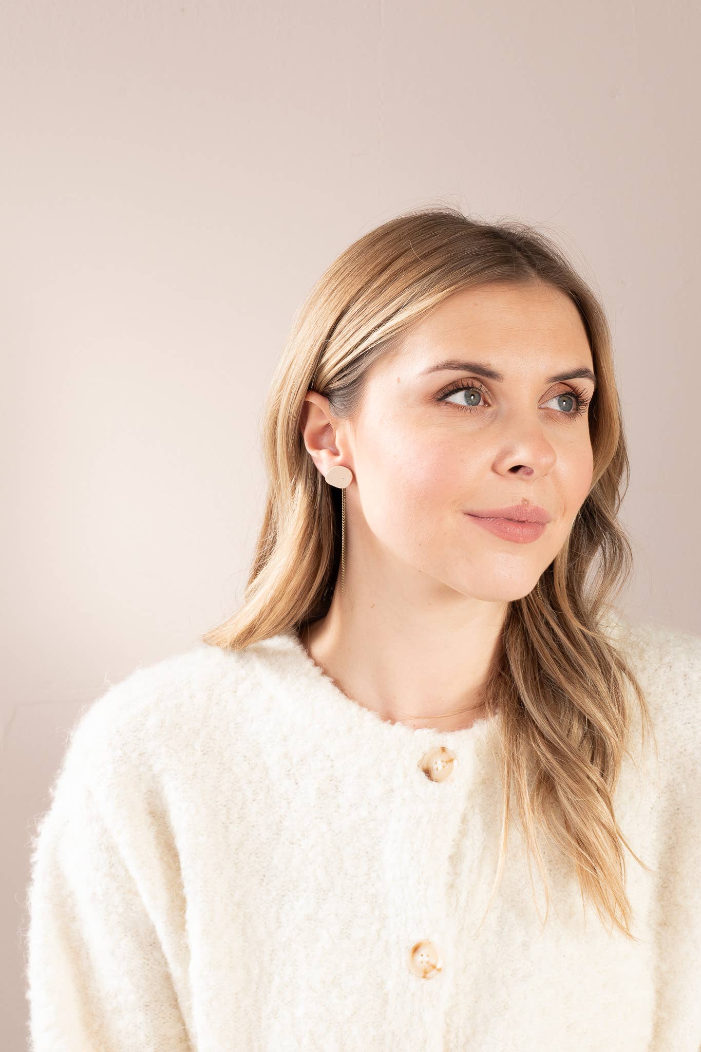 Inimini Homemade - Vendita all'ingrosso Orecchini pendenti - organico: stud + catena18