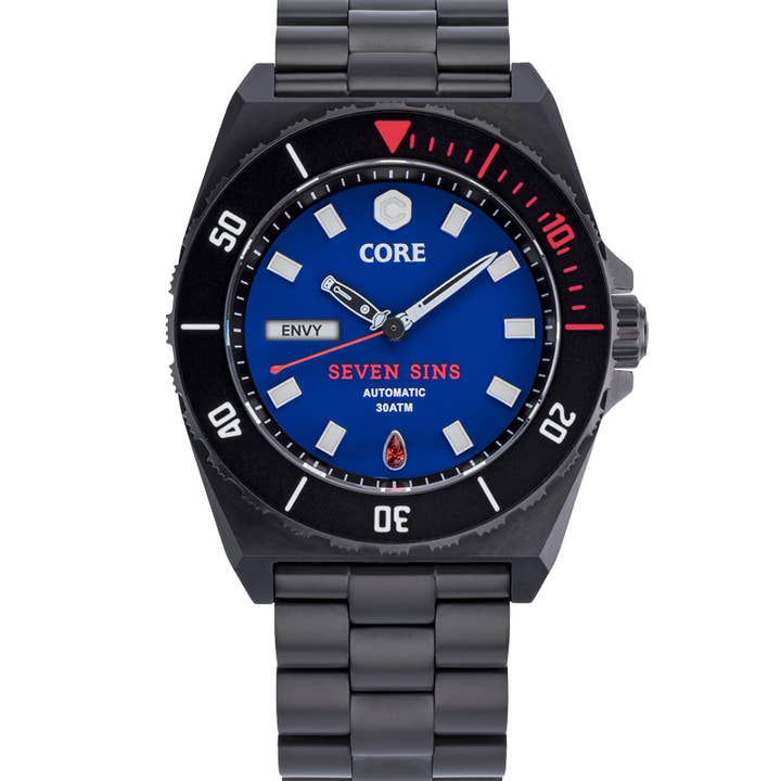 Core Time Pieces – wholesale Armbandsur - Herr – Sju synder titanblå