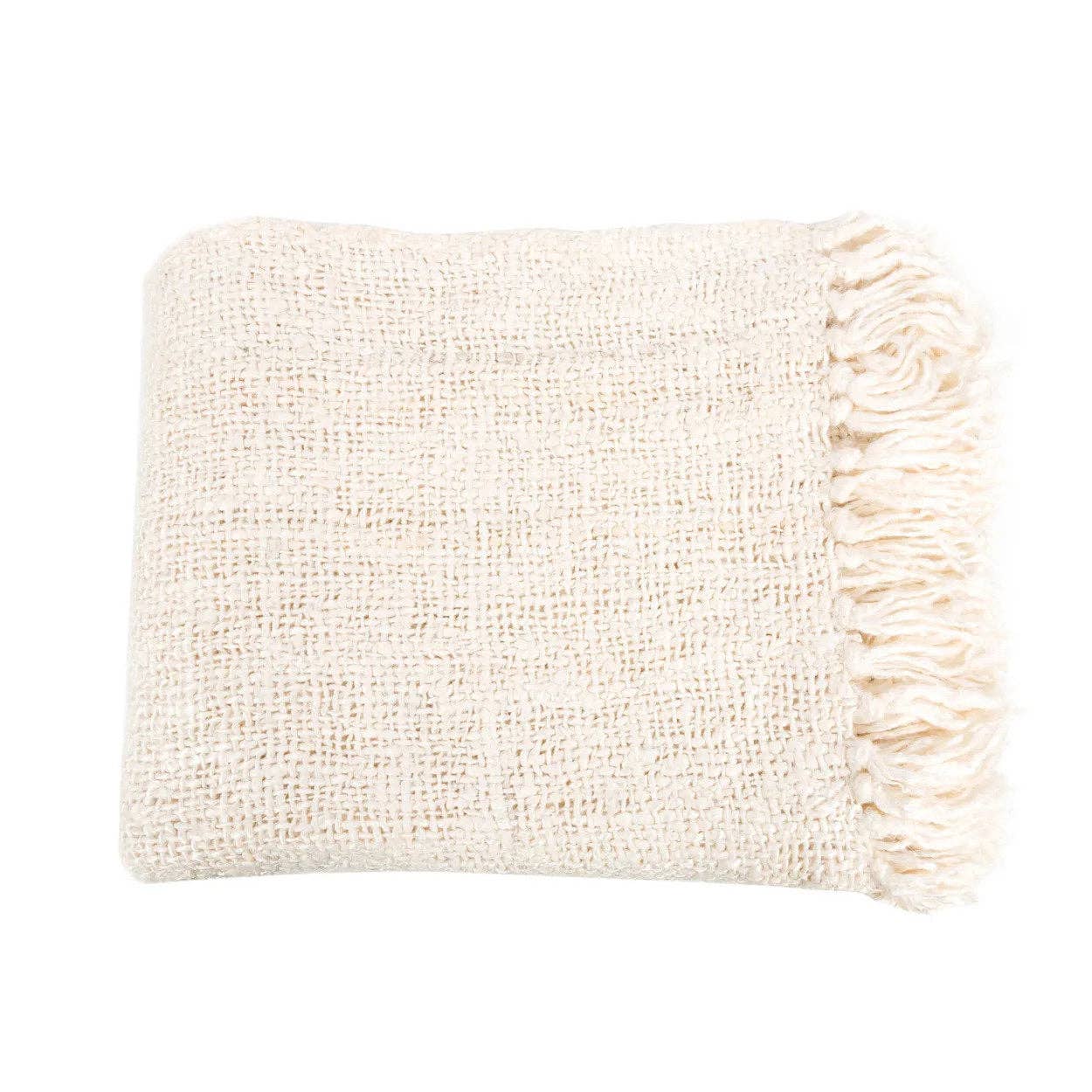 Bazar Bizar Living - Wholesale Throw Blanket - The s'il vous Plaid - Cream6