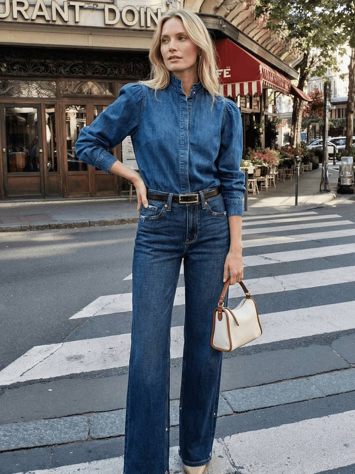 INDVENDIG SØM TRANSFORM HIGH RISE RELAXED STRAIGHT LEG JEANS for engroshandel hos ARTEMIS VINTAGE