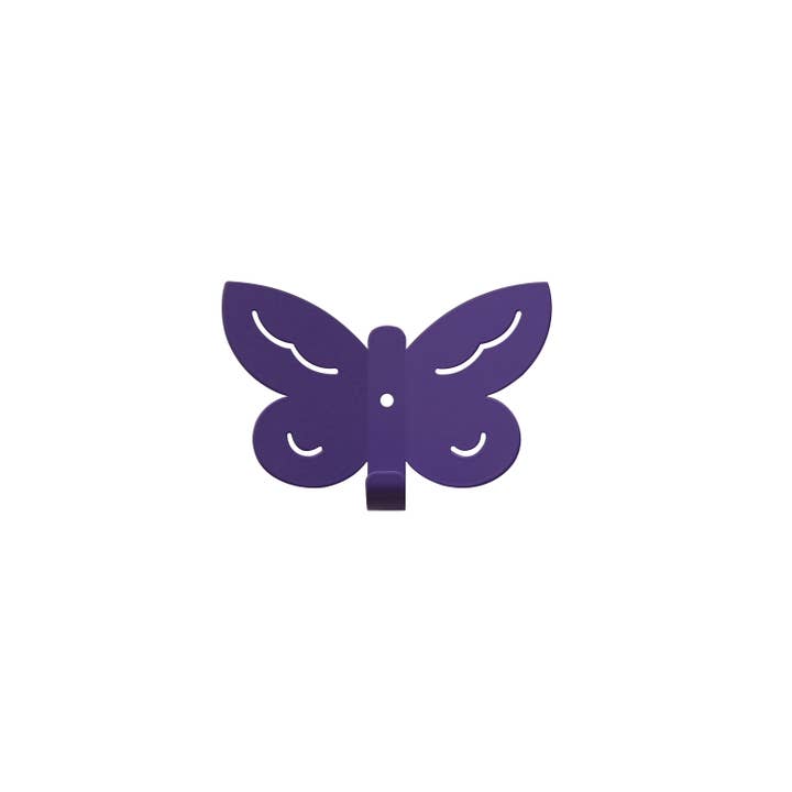 Marnelly – wholesale Wall hook – Child & baby – Kids Wall Hook Butterfly Purple1