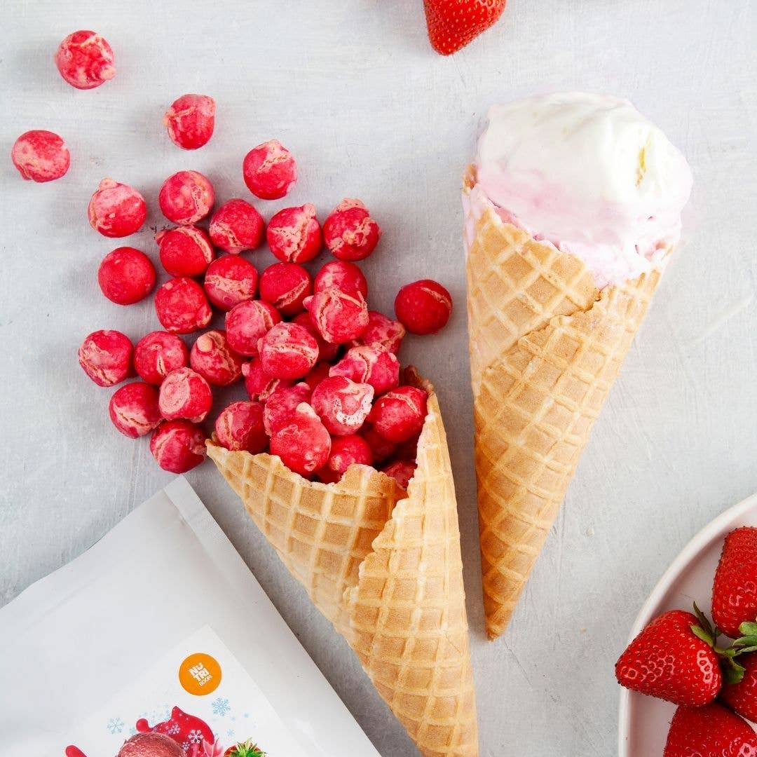 NutriBoom - Wholesale Hard Candy - Freeze Dried Ice Cream Bubbles Strawberry Magic 1kg8