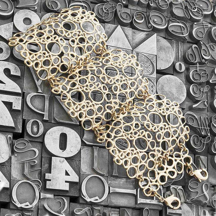 Clara 4 <br /> Bracelet Plated por atacado de Nadia Rabosio Jewellery