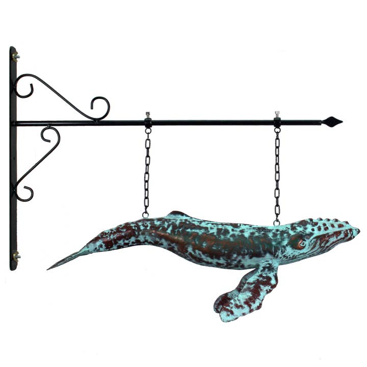 Modern Coastal by Contrast Inc. - Wholesale Wall Accent - Sperm Whale Metal Hanger