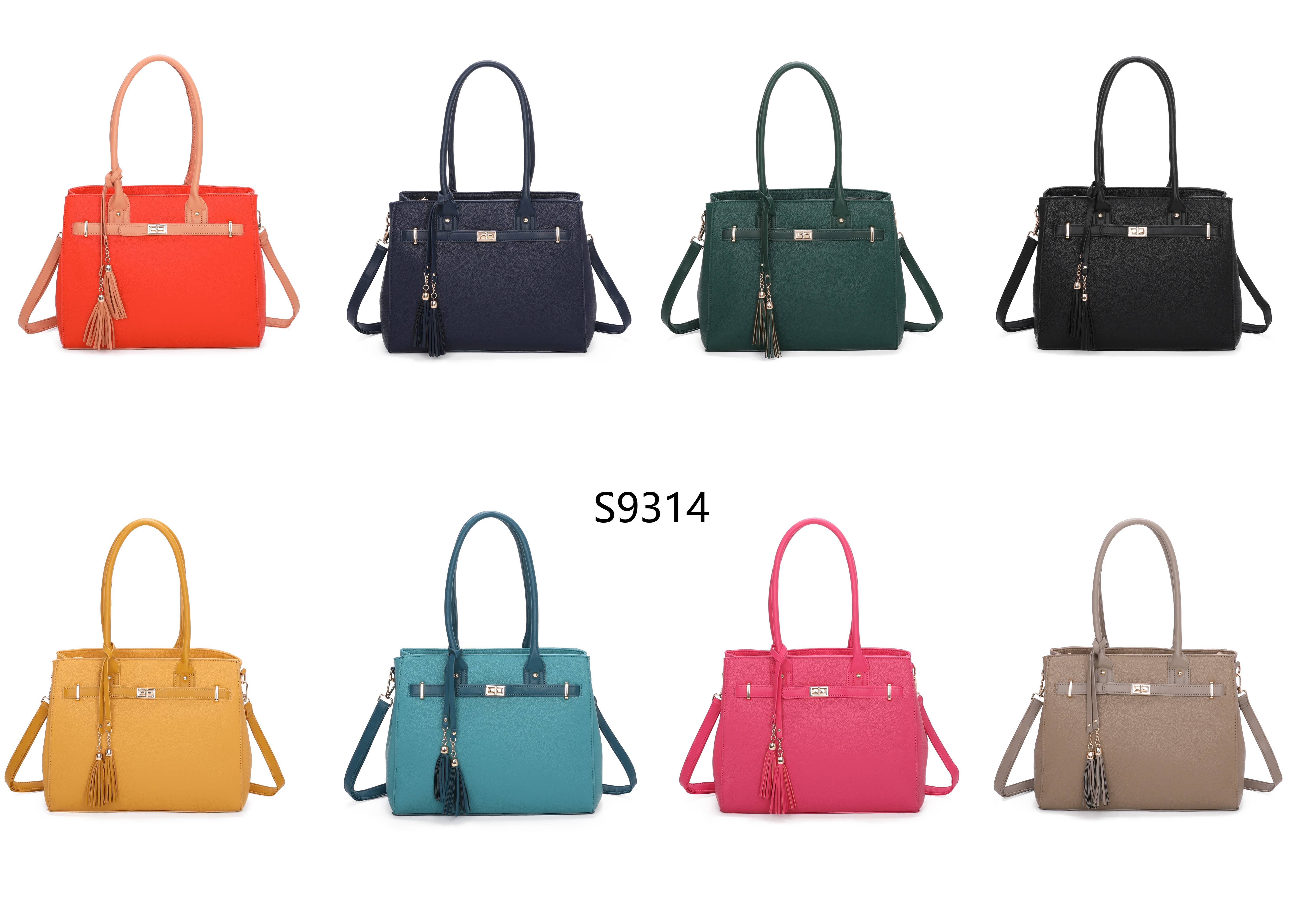 Superbia - Wholesale Handtas met handvat - Dames - Superbia grote tweekleurige draagtas met kwastje aan de voorkant, A4, 931412