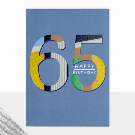 Utopia Fijne Verjaardag 65 voor wholesale door Laura Darrington Design Ltd