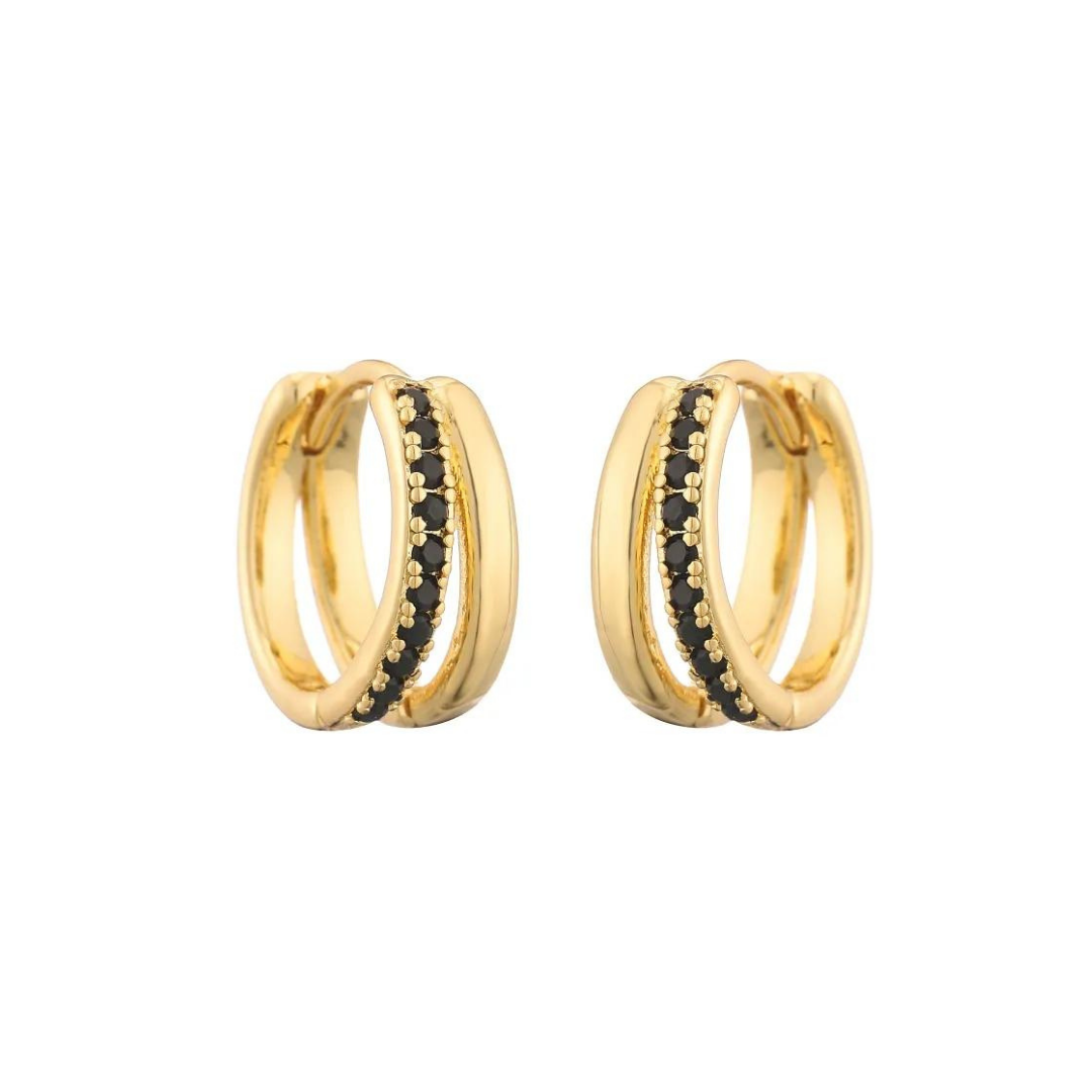 Rosies - Wholesale Hoop Earrings - Elena hoops black0