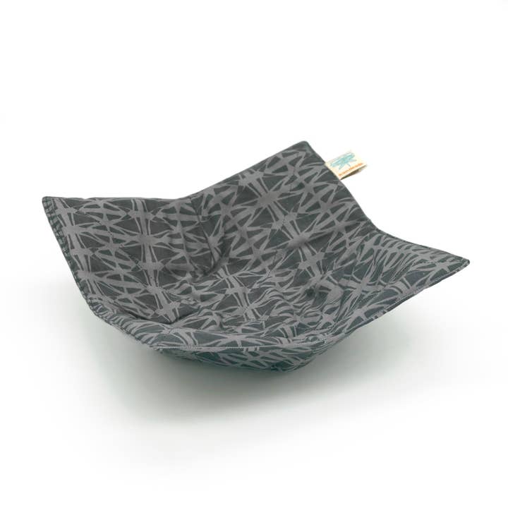 Stained Glass Black Microwave Bowl Holder for wholesale by Shawn Sargent Designs